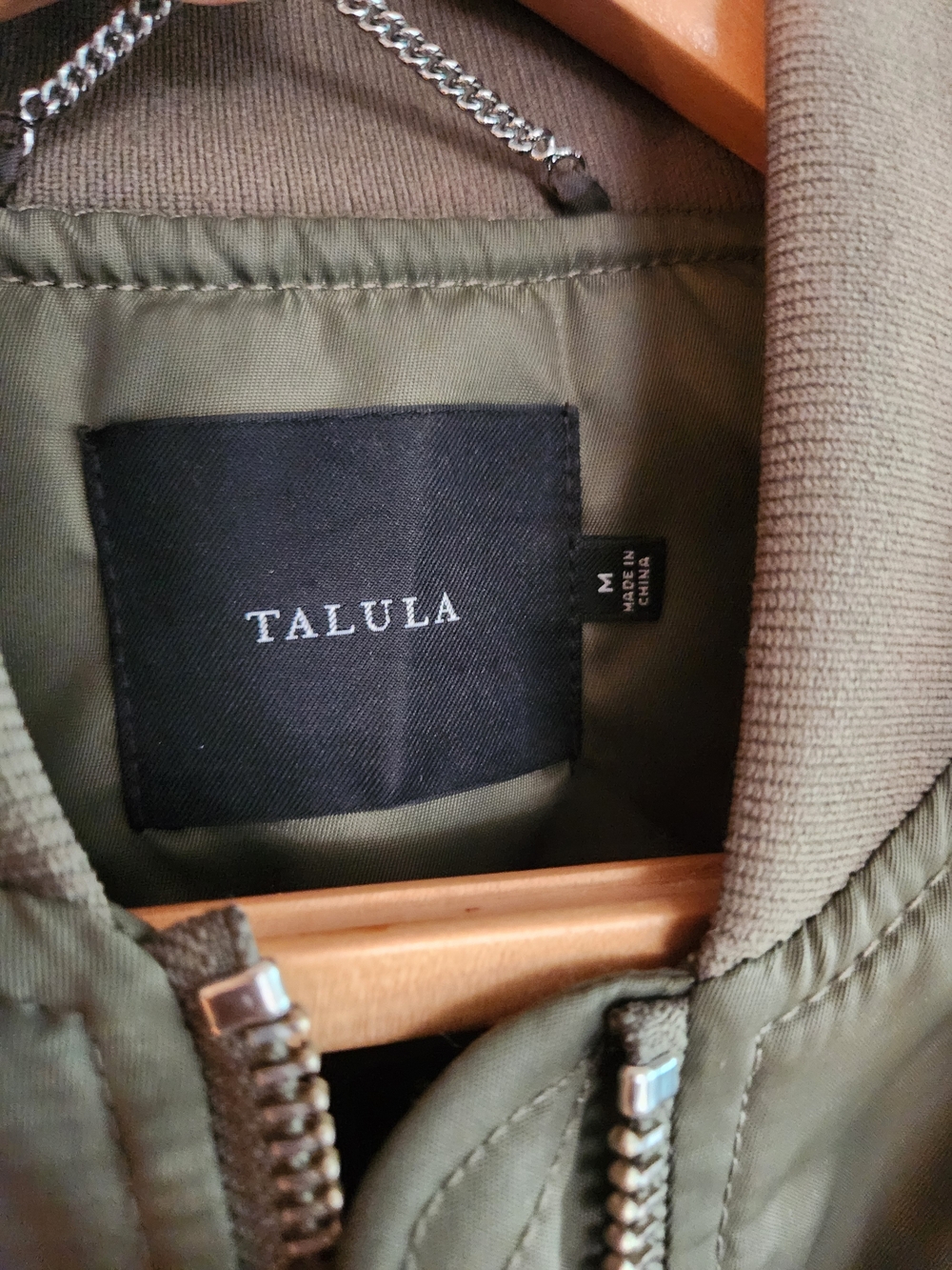 Artitzia Talula Olive Green Bomber Jacket